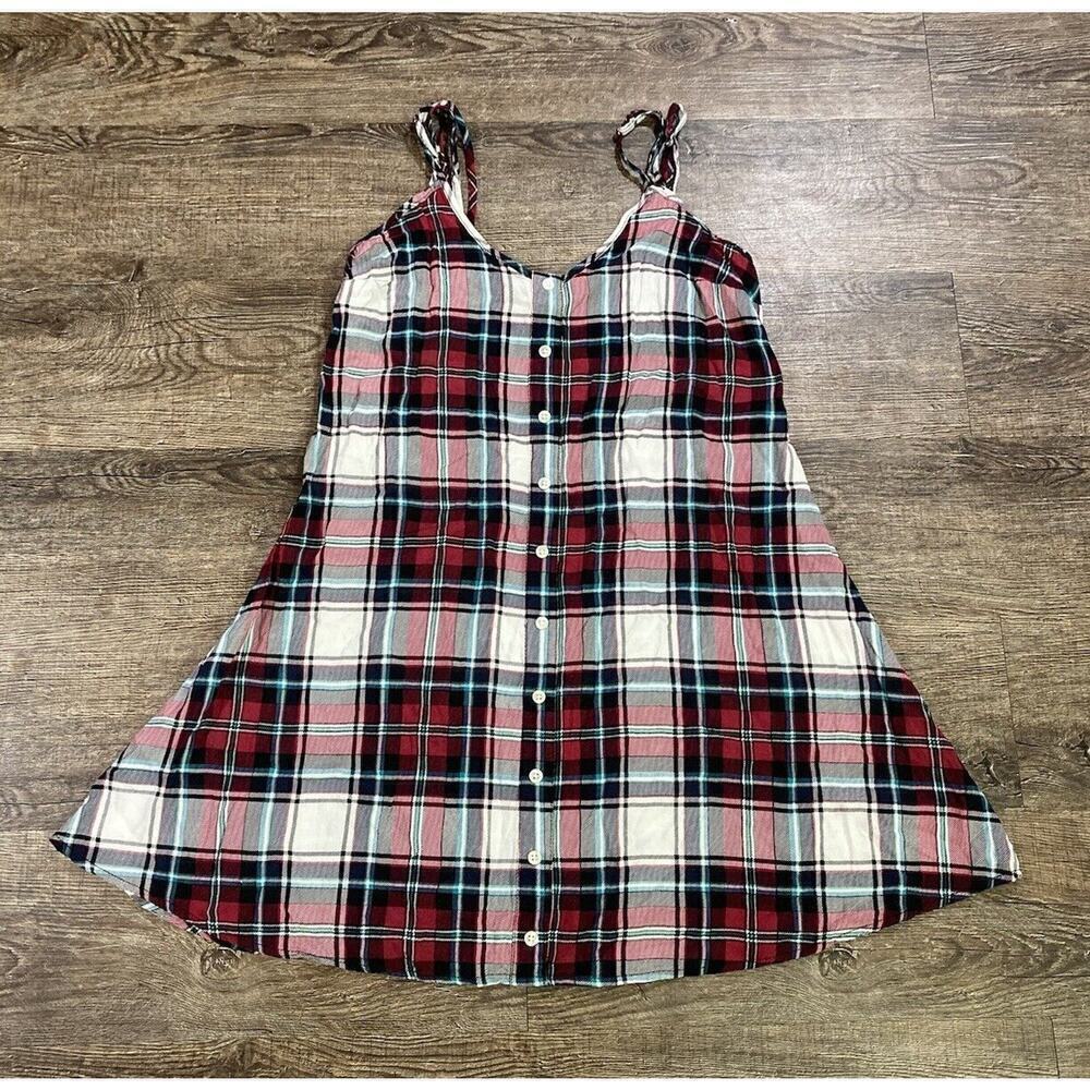Aeropostale Plaid Strappy Slip Mini Dress Junior Size Small - Picture 2 of 8